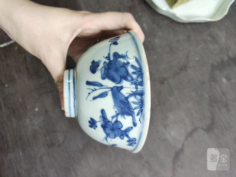 明 青花喜上眉梢纹碗 - 图5